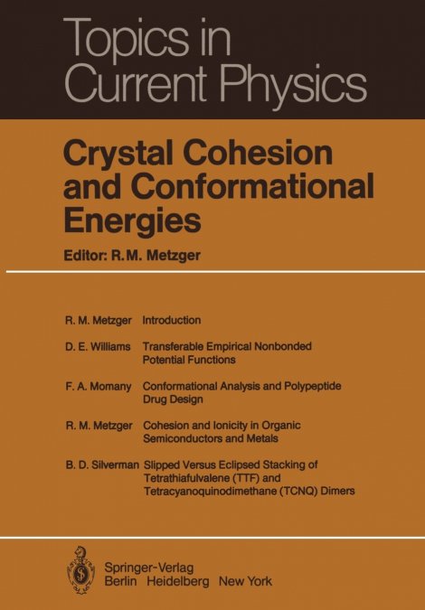 Crystal Cohesion and Conformational Energies