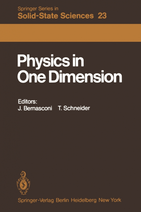 Physics in One Dimension