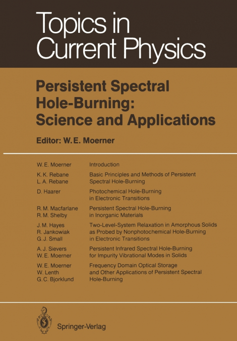 Persistent Spectral Hole-Burning