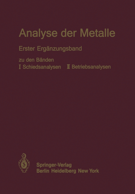 Analyse der Metalle