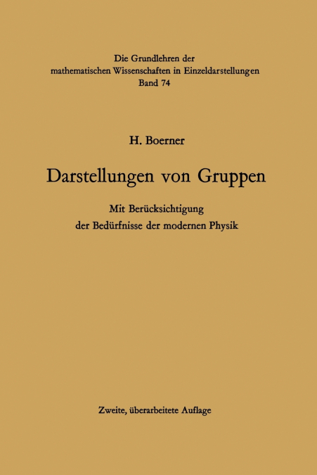 Darstellungen Von Gruppen