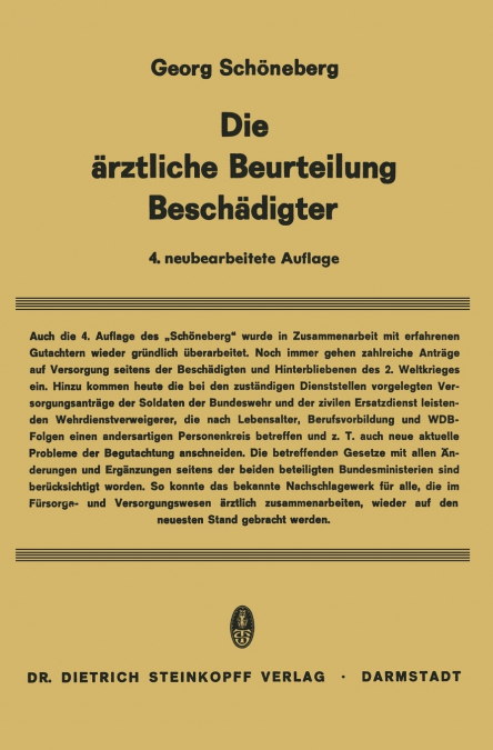 Die Ärztliche Beurteilung Beschädigter