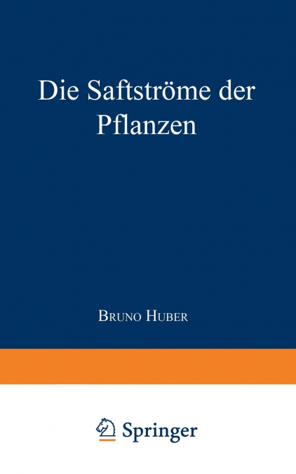 Die Saftstrome Der Pflanzen
