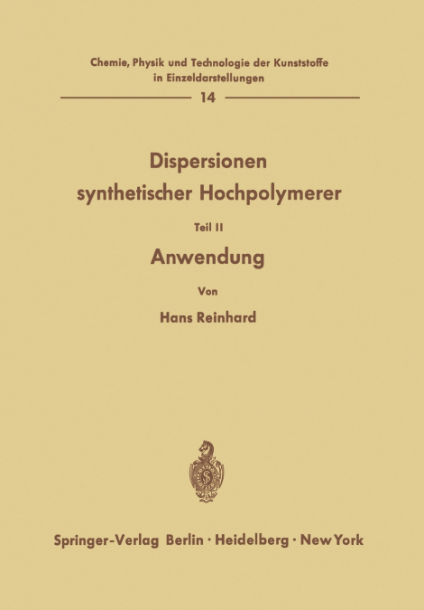Dispersionen synthetischer Hochpolymerer