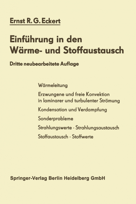 Einführung in den Wärme- und Stoffaustausch