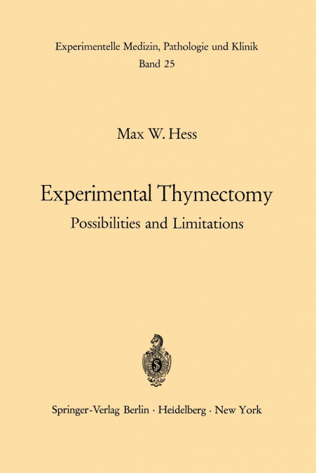 Experimental Thymectomy