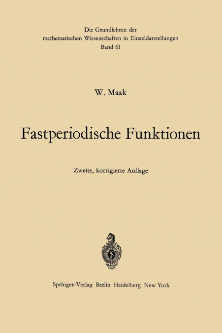 Fastperiodische Funktionen
