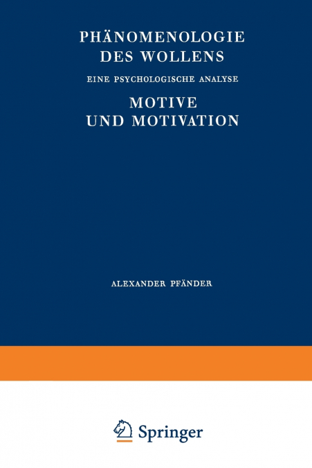 Phänomenologie des Wollens