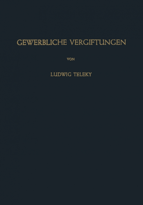 Gewerbliche Vergiftungen
