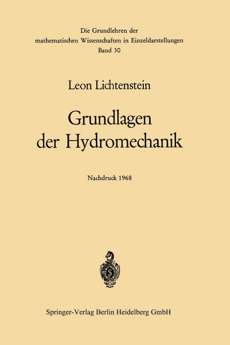 Grundlagen Der Hydromechanik