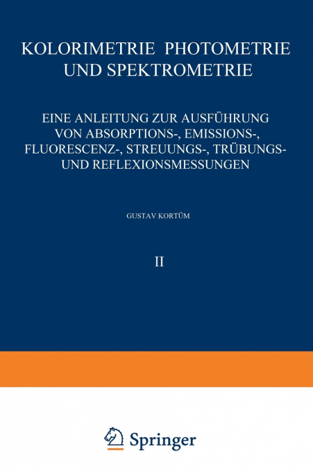 Kolorimetrie · Photometrie und Spektrometrie