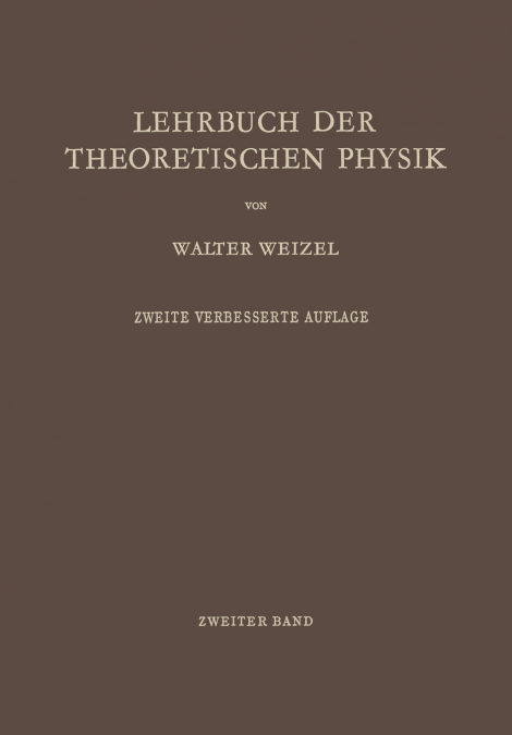 Lehrbuch der theoretischEnglish Physik
