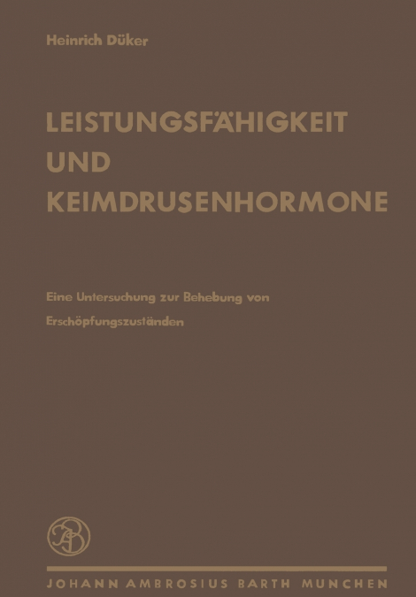 Leistungsfähigkeit und Keimdrüsenhormone