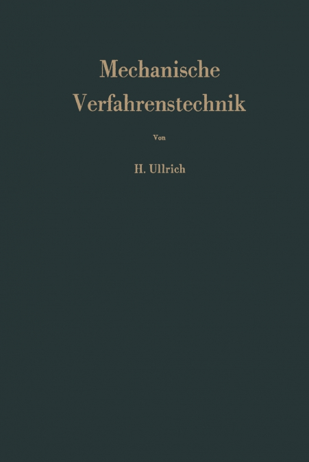 Mechanische Verfahrenstechnik