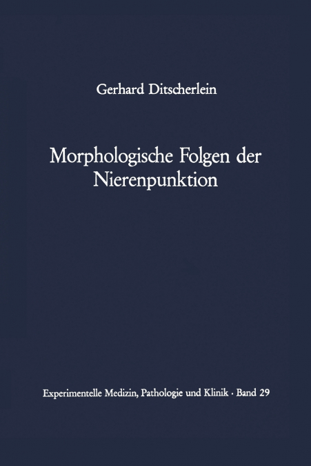 Morphologische Folgen der Nierenpunktion