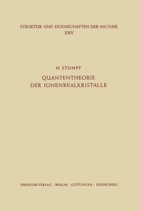 Quantentheorie der Ionenrealkristalle