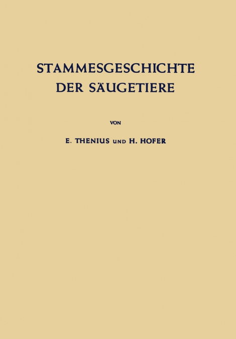 Stammesgeschichte der Säugetiere