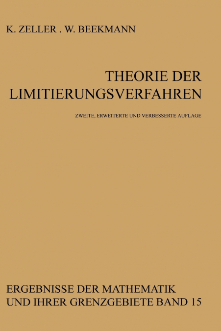 Theorie der Limitierungsverfahren