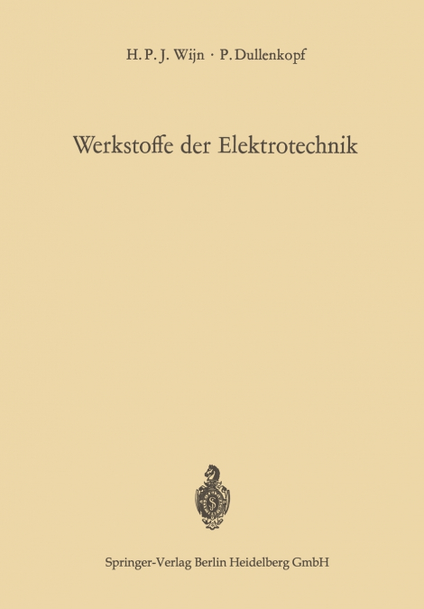 Werkstoffe der Elektrotechnik