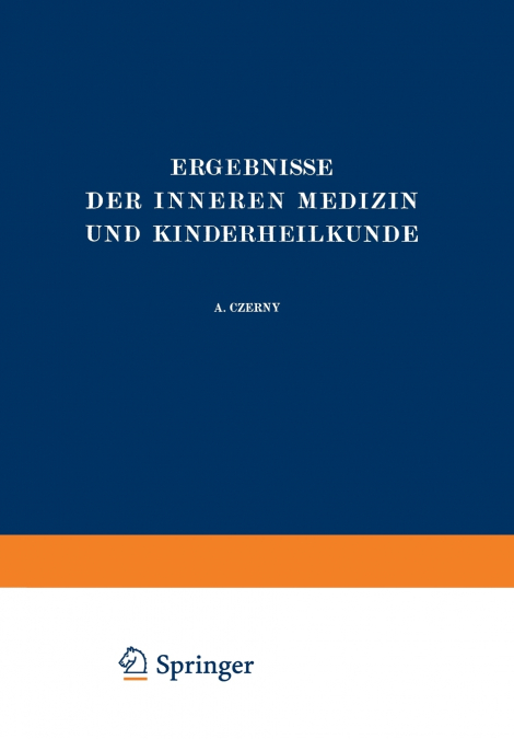 Ergebnisse Der Inneren Medizin Und Kinderheilkunde