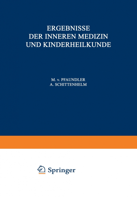 Ergebnisse Der Inneren Medizin Und Kinderheilkunde