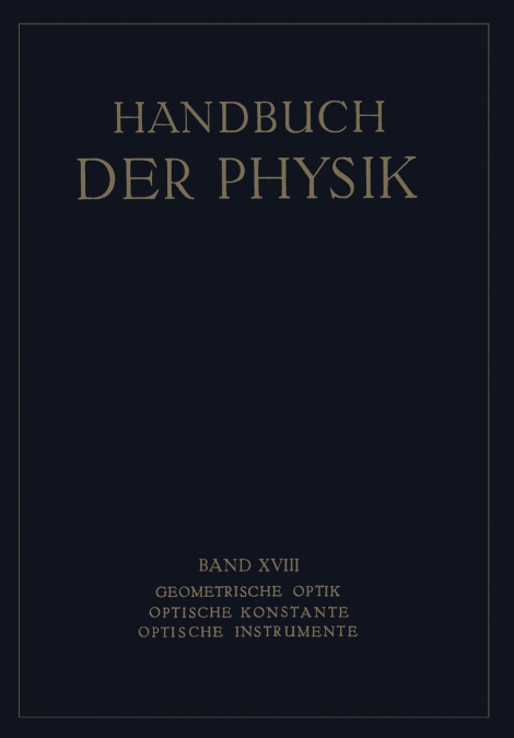Geometrische Optik. Optische Konstante. Optische Instrumente