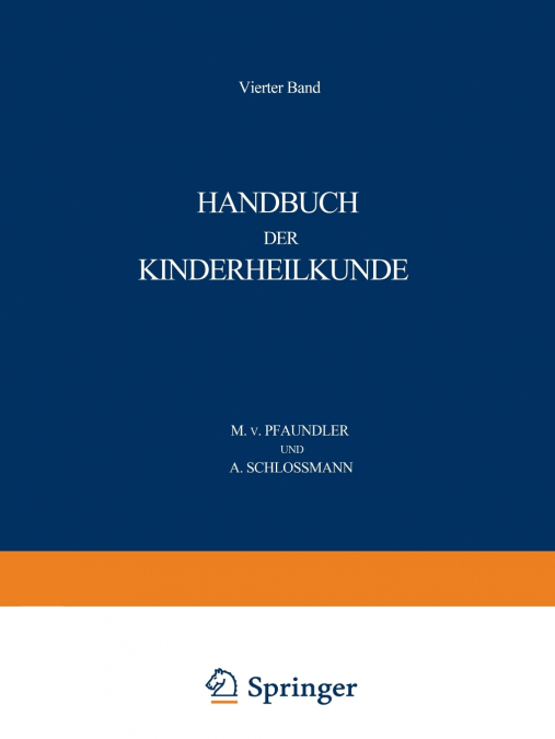Handbuch Der Kinderheilkunde