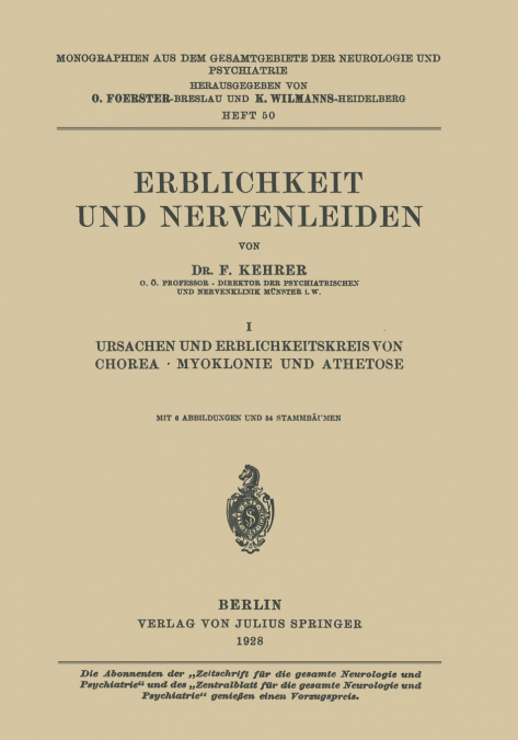 Erblichkeit Und Nervenleiden