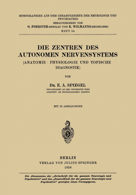 Die Zentren des autonomen Nervensystems