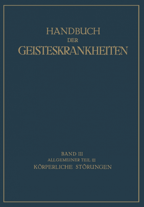 Handbuch der Geisteskrankheiten