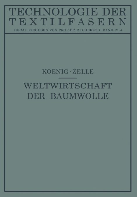 Die Weltwirtschaft der Baumwolle