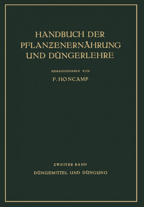 Düngemittel und Düngung