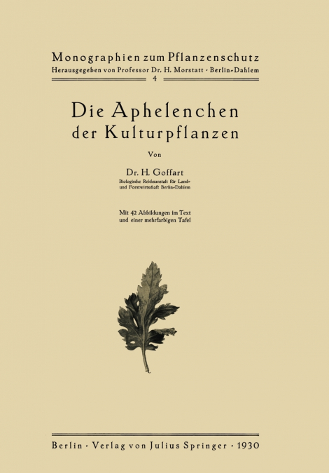 Die Aphelenchen Der Kulturpflanzen