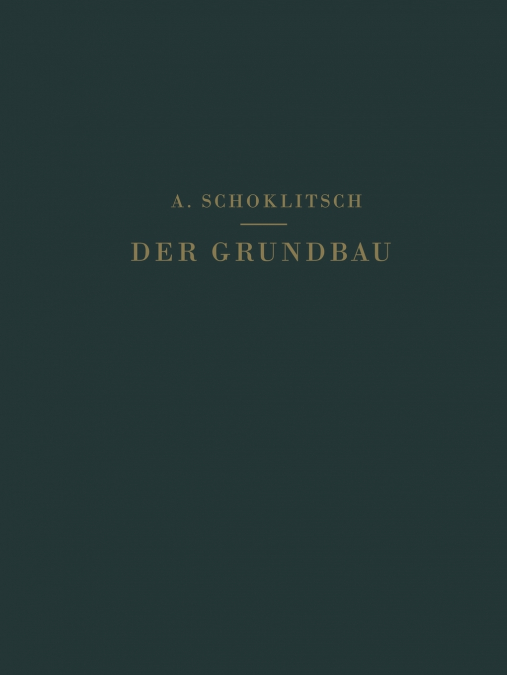 Der Grundbau