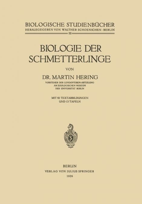 Biologie der Schmetterlinge