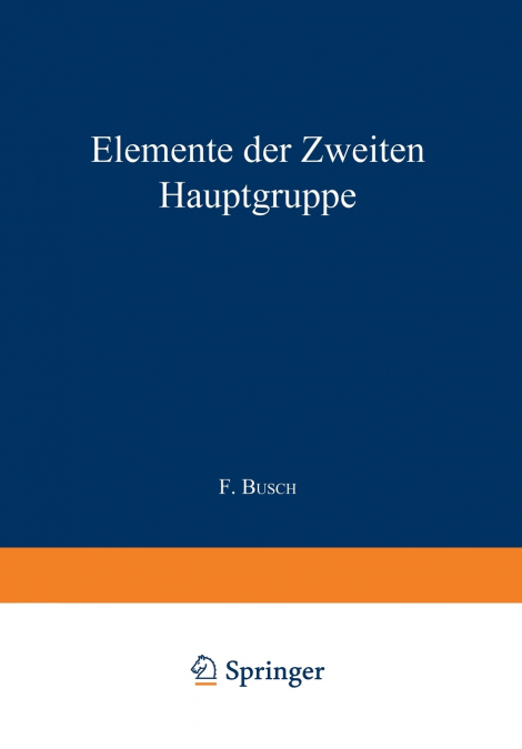 Elemente Der Weiten Hauptgruppe