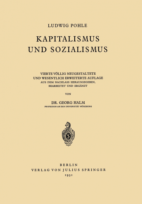 Kapitalismus Und Sozialismus