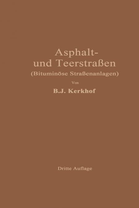 Asphaltstrassen Und Teerstrassen