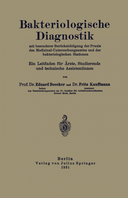 Bakteriologische Diagnostik