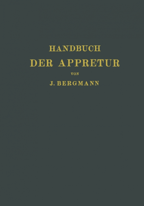 Handbuch Der Appretur