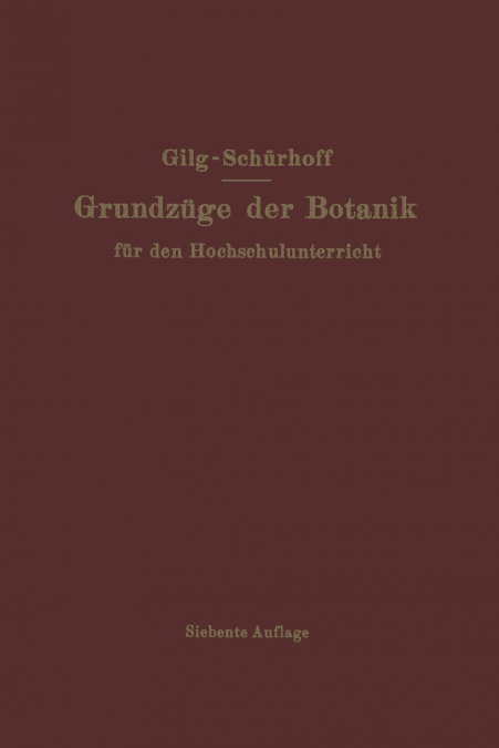 Grundzüge der Botanik