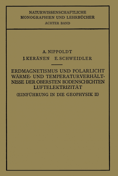 Einfuhrung in Die Geophysik