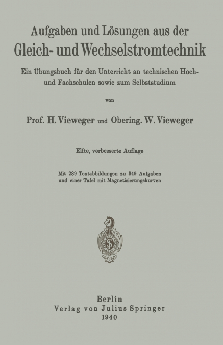Aufgaben und Lösungen aus der Gleich- und Wechselstromtechnik