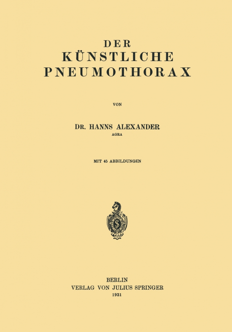Der Künstliche Pneumothorax