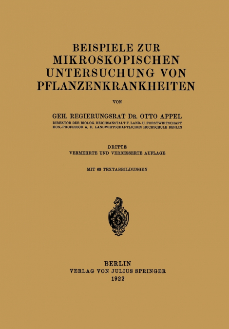 Beispiele Zur Mikroskopischen Untersuchung Von Pflanzenkrankheiten