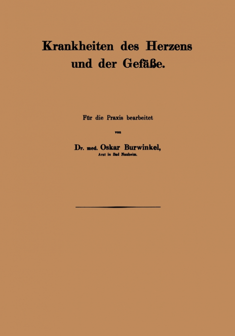 Krankheiten des Herzens und der Gefäβe