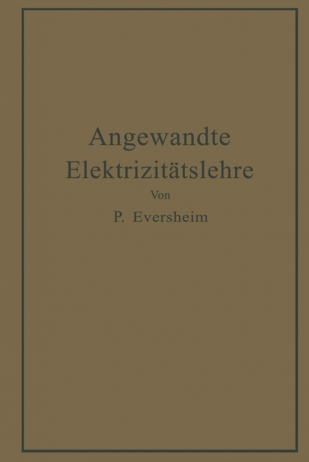 Angewandte Elektrizitätslehre