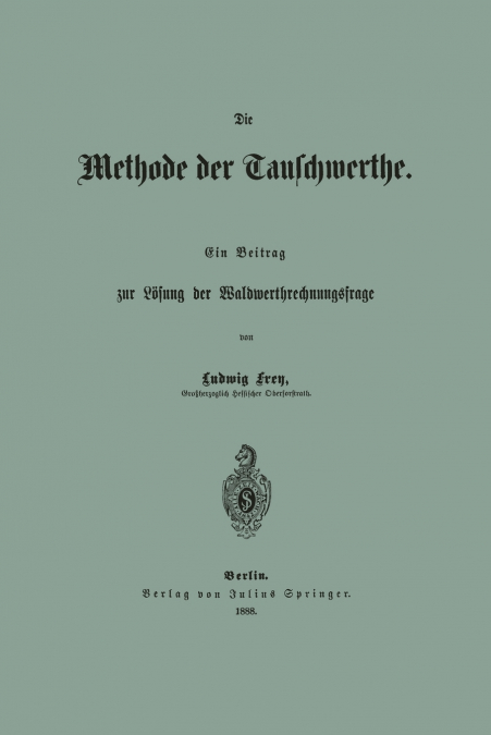 Die Methode Der Tauschwerthe