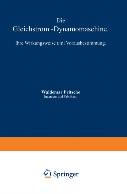 Die Gleichstrom-Dynamomaschine
