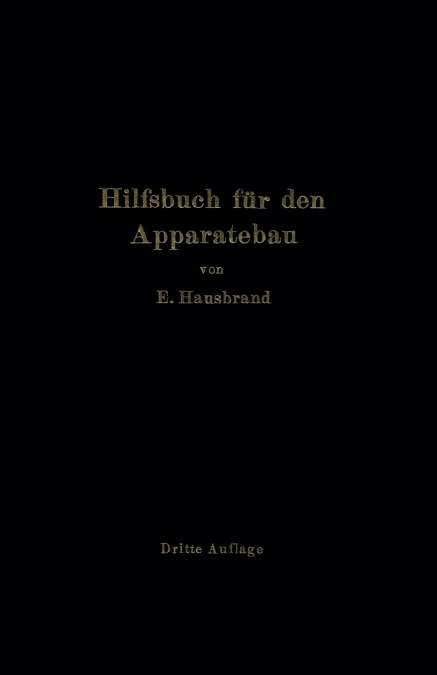 Hilfsbuch Fur Den Apparatebau